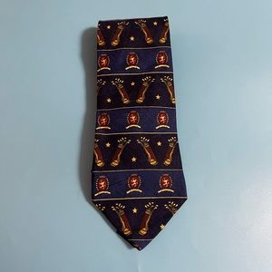 Tommy Hilfiger 100% Italian Silk Golf Tie Navy